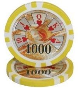 Picture of BENJAMIN FRANKLIN POKER CHIPS  14gr /1 000$ (roll of 25pcs)