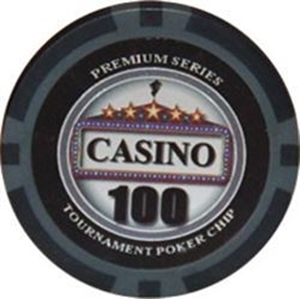 Casino poker chip, 100 dollars, 14 g