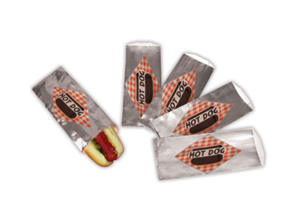 Image sur 77401-100  Hot dog foil bag open top 100pcs