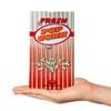 Picture of 100 Pack 1.5oz Empty Popcorn Bags with Flat Bottom