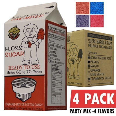 Picture of 72023 Box of 4 x 3.25 lb. Cotton Candy Party Mix