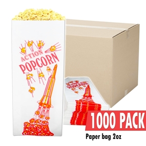 Image de Caisse de 1000 sacs vides de 2oz  pour maïs soufflé