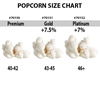 Picture of 70140 Bullseye popporn 10 lbs Platinum  Yellow butterfly