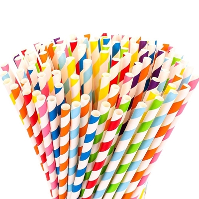 Picture of Paille de carton multi-couleurs / 100pcs