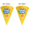 Picture of 6 oz Waxed Snow Cone Cups – Bullseye Popcorn (Pack of 100)