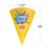 Picture of 6 oz Waxed Snow Cone Cups – Bullseye Popcorn (Pack of 100)