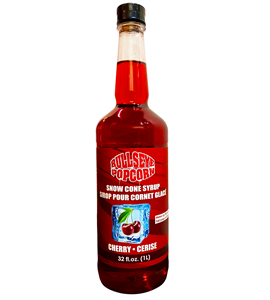 Picture of 73121 - Bullseye popcorn - Snow cone syrup Cherry 1L