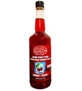 Picture of Sirop Snow cone 1L  - Cerise - Bullseye Popcorn