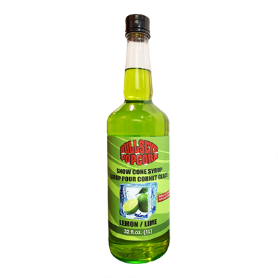 Image sur Bullseye popcorn - Sirop de cône glacé saveur Lime 1L