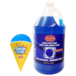 Picture of 73220 - Bullseye popcorn - Snow cone syrup Blue Raspberry 3.8L