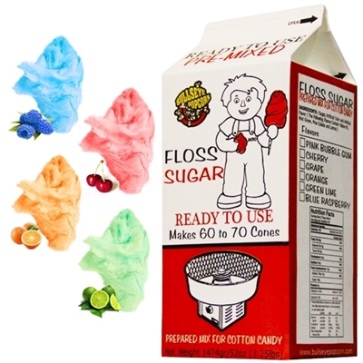 Image sur Boîte de mélange de fête de 4 x 3,25 lb de barbe à papa