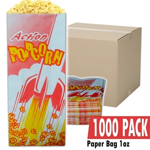 Image de Caisse de 1000 sacs vides de 1.5oz  pour maïs soufflé