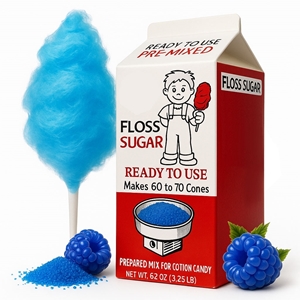 Picture of 72002 Blue Raspberry floss cotton candy 3.25lb