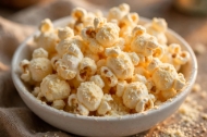 Image de la catégorie Recette de popcorn au cheddar blanc